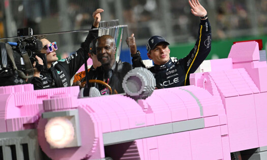 Terry Crews with F1 racers Max Verstappen and Lando Norris