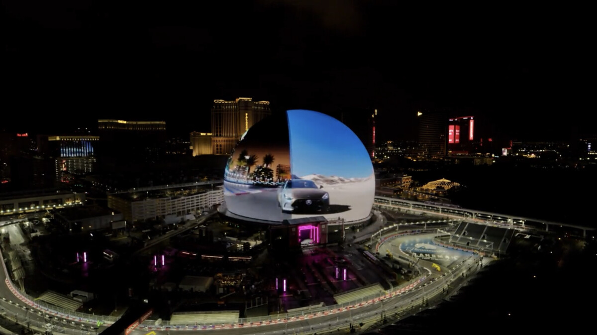 Mercedes-Benz Uses The Sphere as a Moving Stage to Amplify Its AMG Push