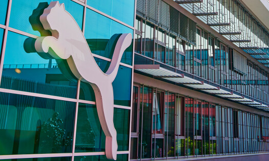 PUMA's logo on its headquarters in Herzogenaurach