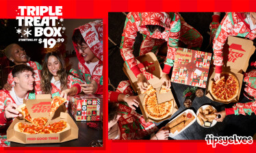 Pizza Hut Launches Triple Treat Box Holiday Onesie | DesignRush