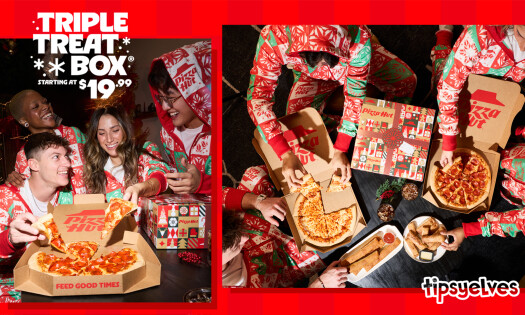 Pizza Hut's new onesie with Tipsy Elves