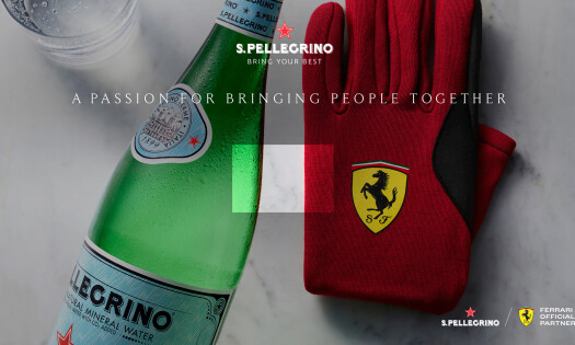 The cover photo for San Pellegrino x Ferrari