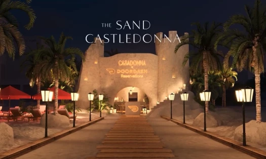 casadonna x doordash pop-up restaurant entrance in Miami