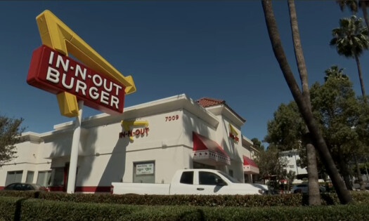 A photo of a drive thru at In-N-Out Burger