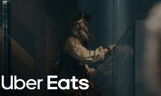 An angry pirate by a ledge