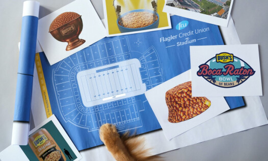 Boca Raton Stadium Blueprint with Bush's beans