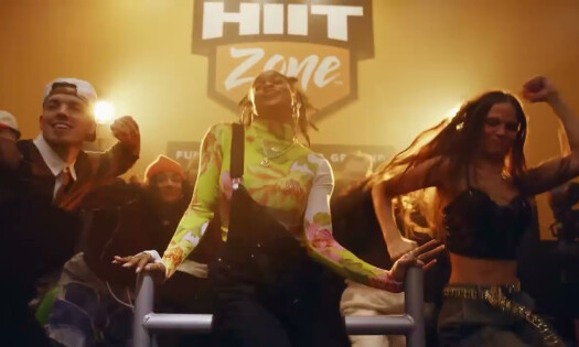 People dancing inside a gym