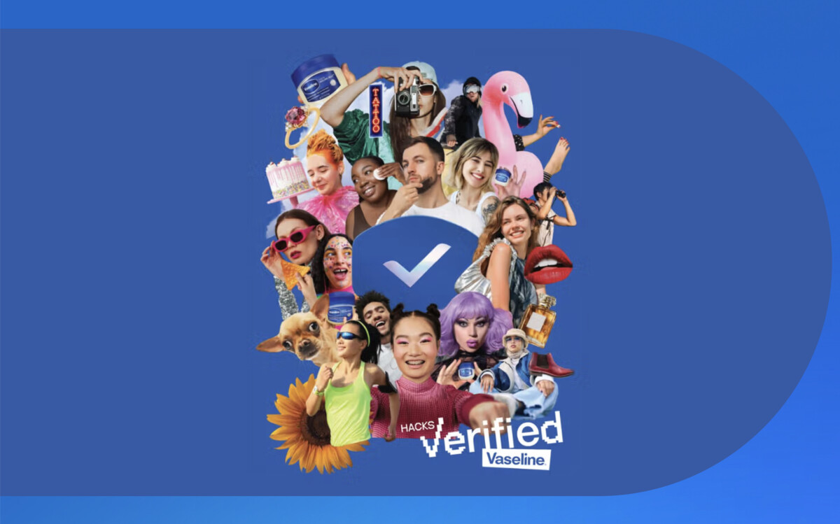 Unilever Vaseline's Verified Hacks campaign banner