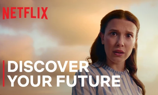 Millie Bobby Brown looking at the camera