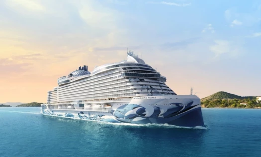 Norwegian Cruise Line ship in the sea