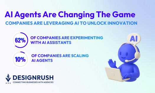 AI bot waving at screen