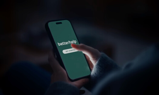 betterhelp app in a smartphone