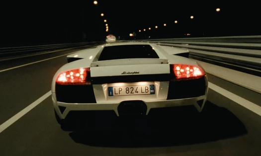 The new Lamborghini in the driveway