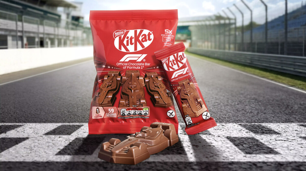 KitKat Debuts First-Ever F1 Chocolate Car as Global Partnership Goes Live