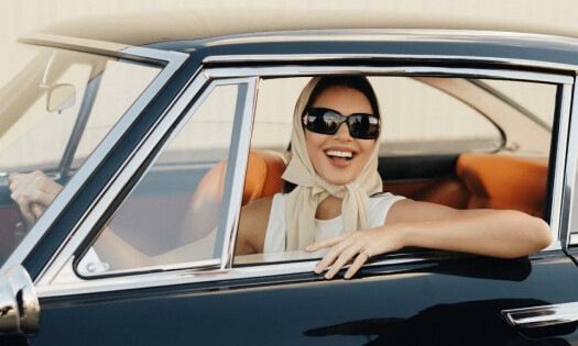 kendall jenner inside of a car