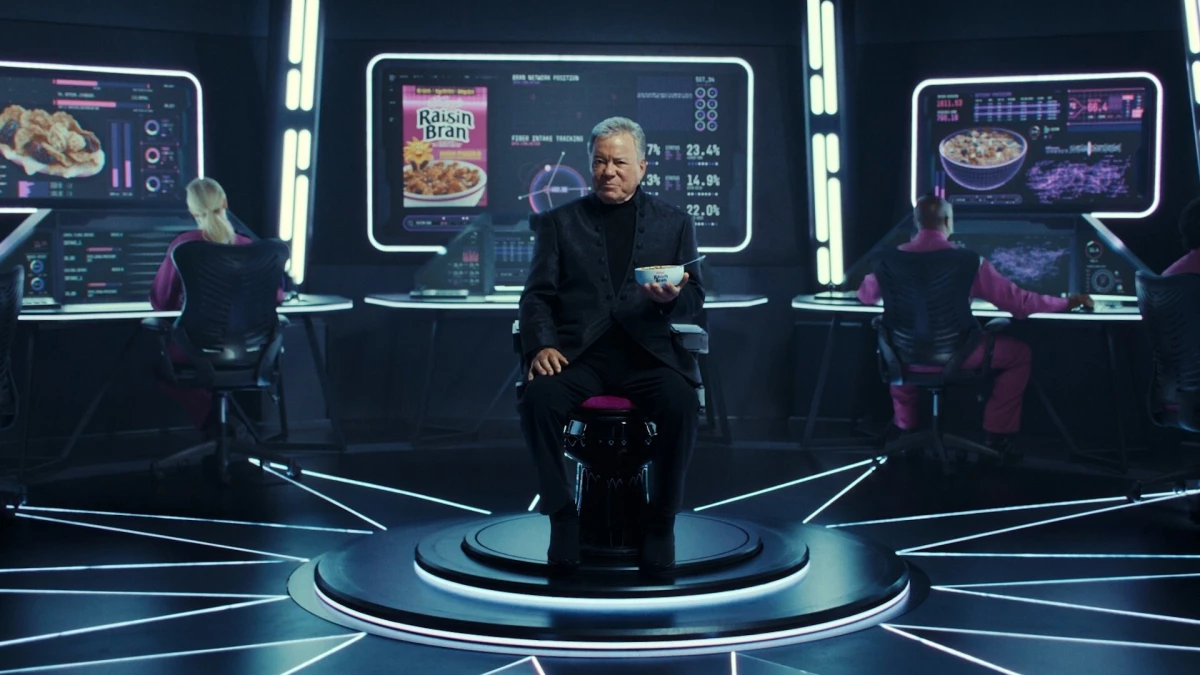William Shatner Tackles America’s Fiber Gap in Raisin Bran’s Big Game Debut