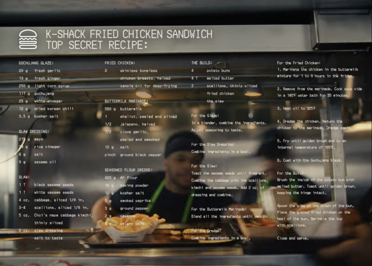 A photo showing Shake Shack's full page ad in The New York Times, calling for the fast food industry to learn real cooking skills
