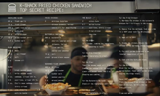 A photo showing Shake Shack's full page ad in The New York Times, calling for the fast food industry to learn real cooking skills