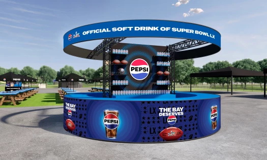 The Pepsi activation with Bay Area Local Eats for the Super Bowl