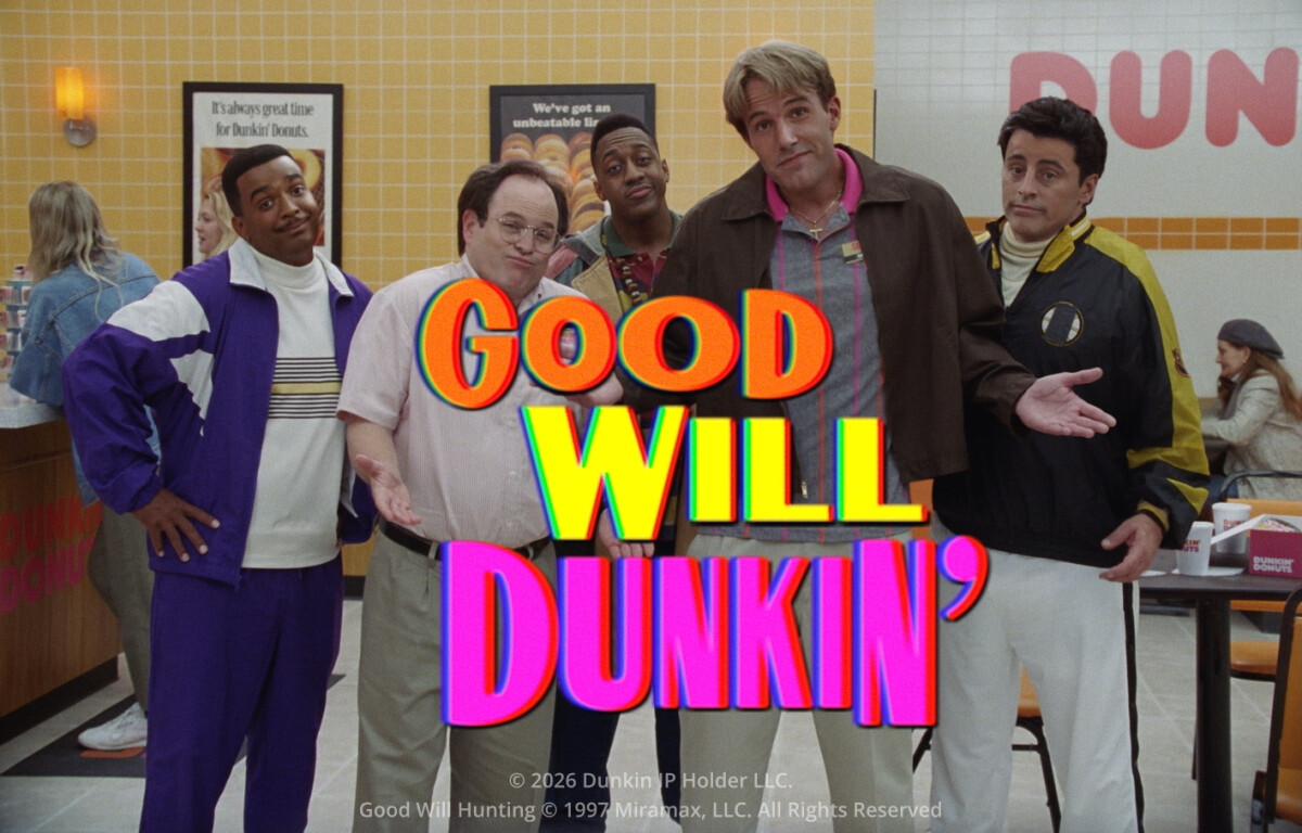 Dunkin’ Reimagines Its Iced Coffee Origin as a 1995 Sitcom for Super Bowl LX