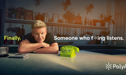 Gordon Ramsay resting his arms on a table