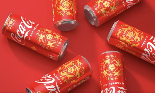 Specially designed Coca-Cola cans