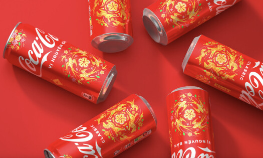 Specially designed Coca-Cola cans