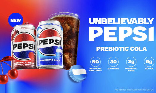"Unbelievably Pepsi Prebiotic Cola" graphic