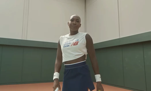 Coco Gauff rocking New Balance sportswear