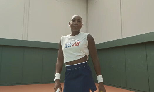 Coco Gauff rocking New Balance sportswear