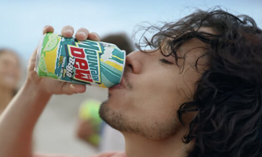 The Baja Blast and MLB logos side by side