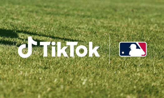 The TikTok and MLB logo