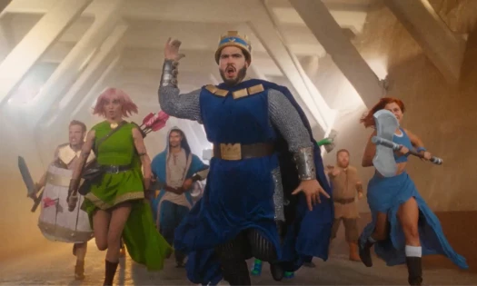 Men and women cosplaying as Clash Royale characters