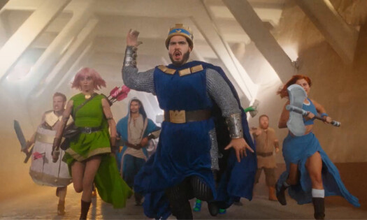 Men and women cosplaying as Clash Royale characters