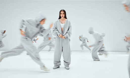 Young Miko in Gap sweats