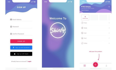 Skinfy's App Design