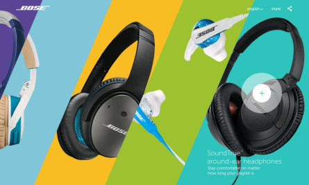 Bose Wearables Technology Website Design