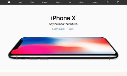 Apple Technology Website Design