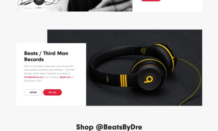 Beats by Dre Technology Website Design