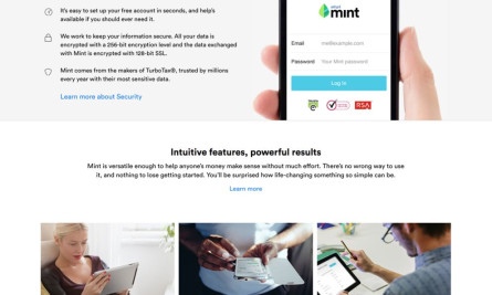 Mint Technology Website Design