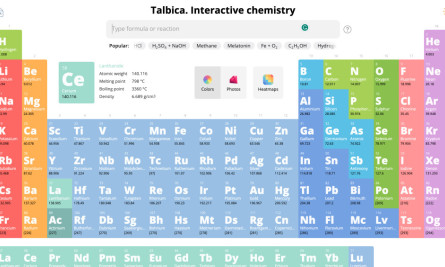 Talbica: Interactive Chemistrys Web Design