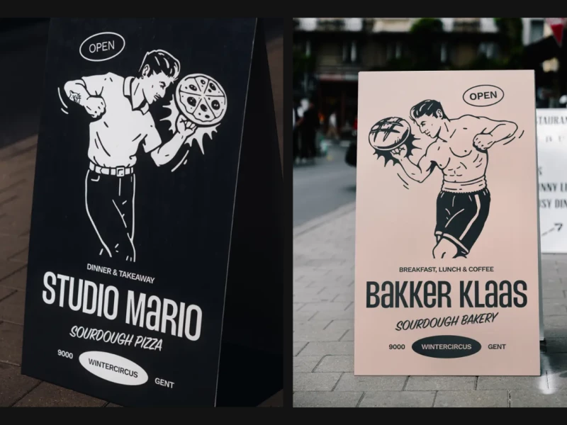Bakker Klaas print design by Birrd.