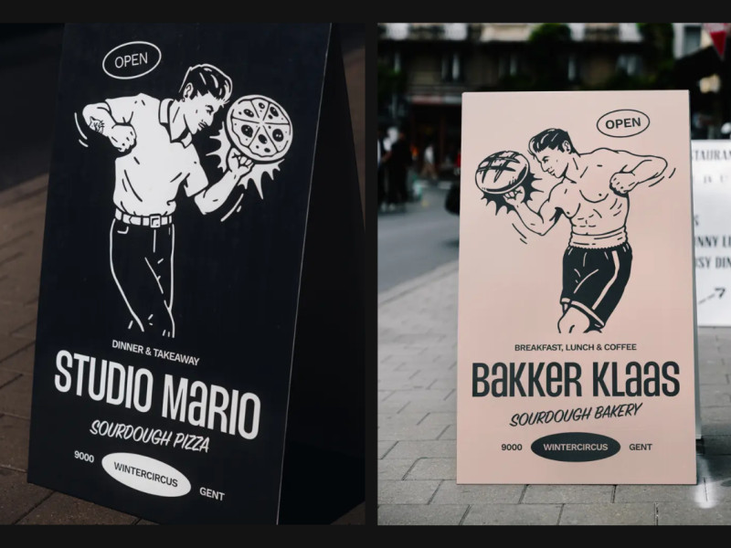 Bakker Klaas print design by Birrd.