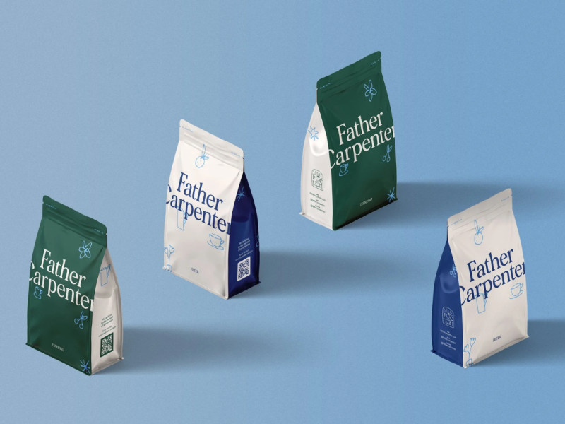 Father Carpenter Coffee Packaging Design