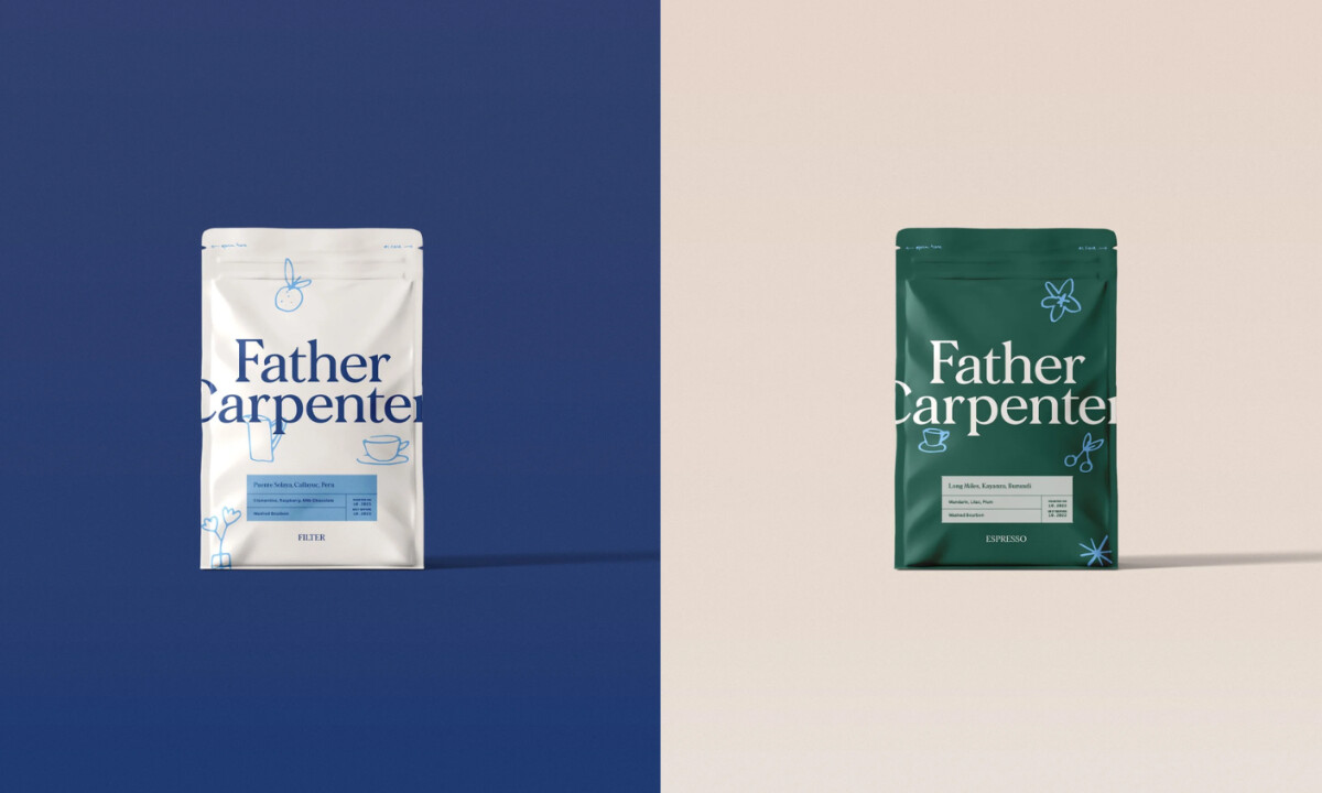 Father Carpenter Coffee Packaging Design