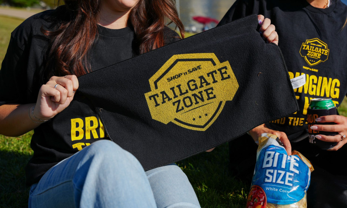 Bold game-day graphics energize retail displays