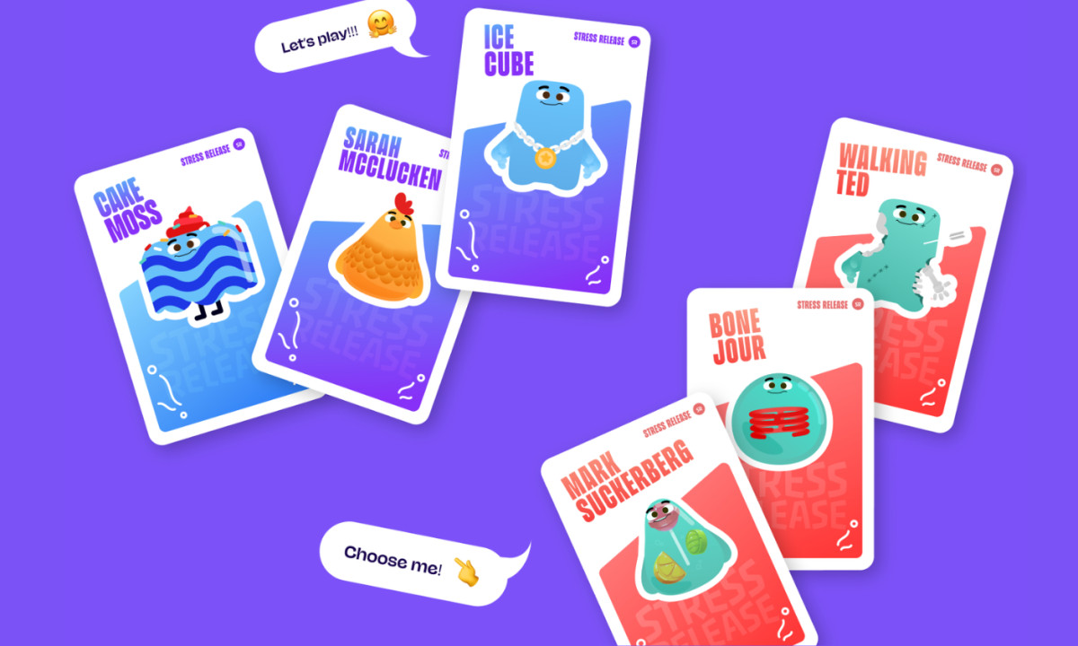 Stress Release Game website design by Isadora Marlow-Morgan.