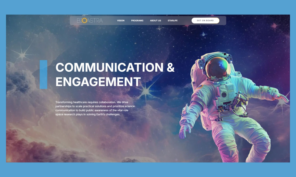 Communication section conveys strategy through clear messaging and visual depth