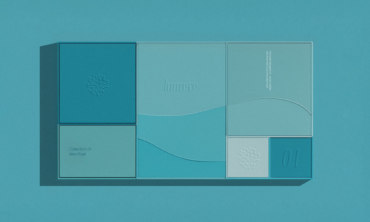 Box design highlights texture, structure, and brand precision