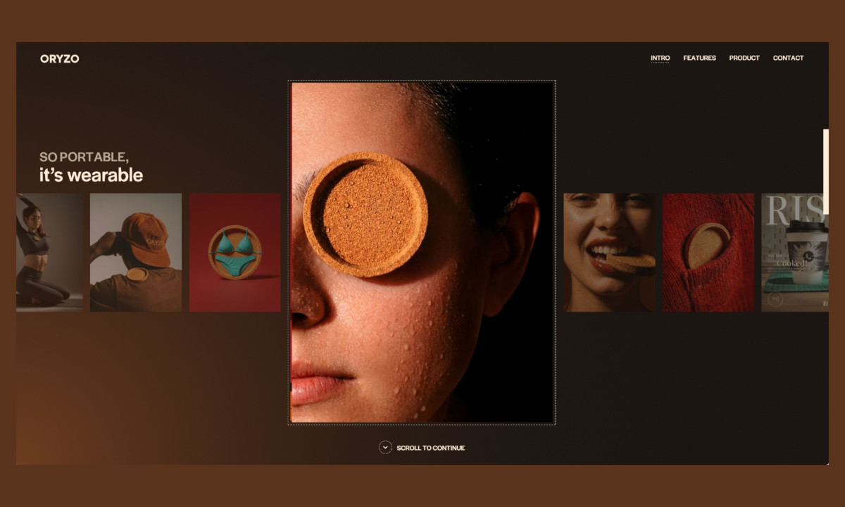 Visual storytelling showcases product through immersive interactive scenes